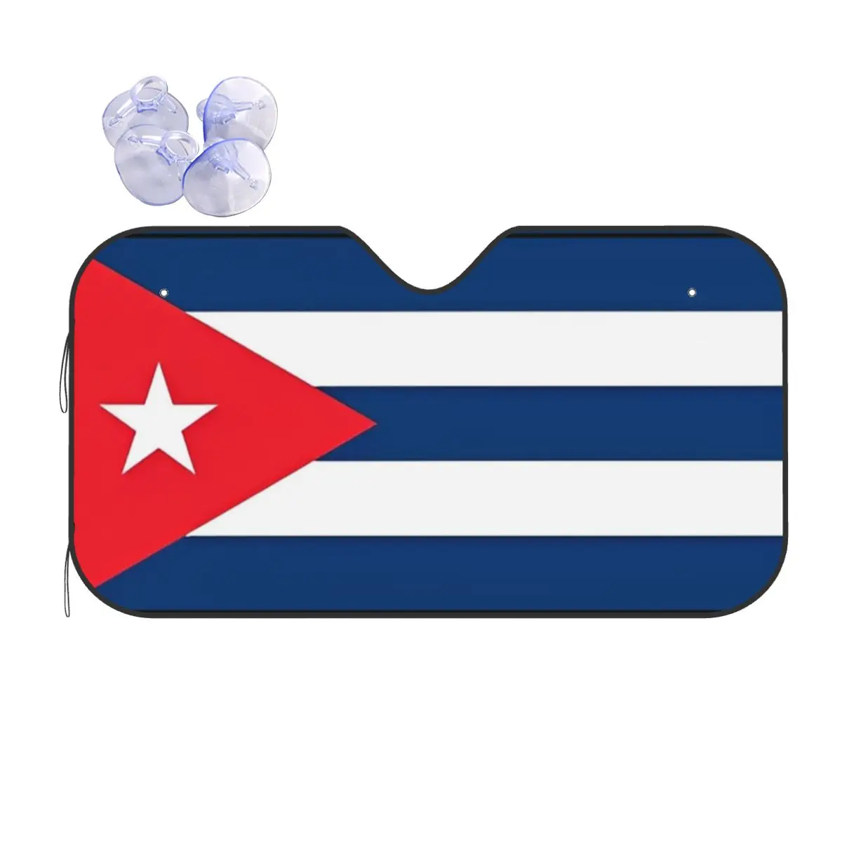 

Флаг Кубы, солнцезащитный козырек на лобовое стекло, винтажный козырек на переднее окно автомобиля 76x140 см, солнцезащитный козырек для автомобиля, теплоотражатель