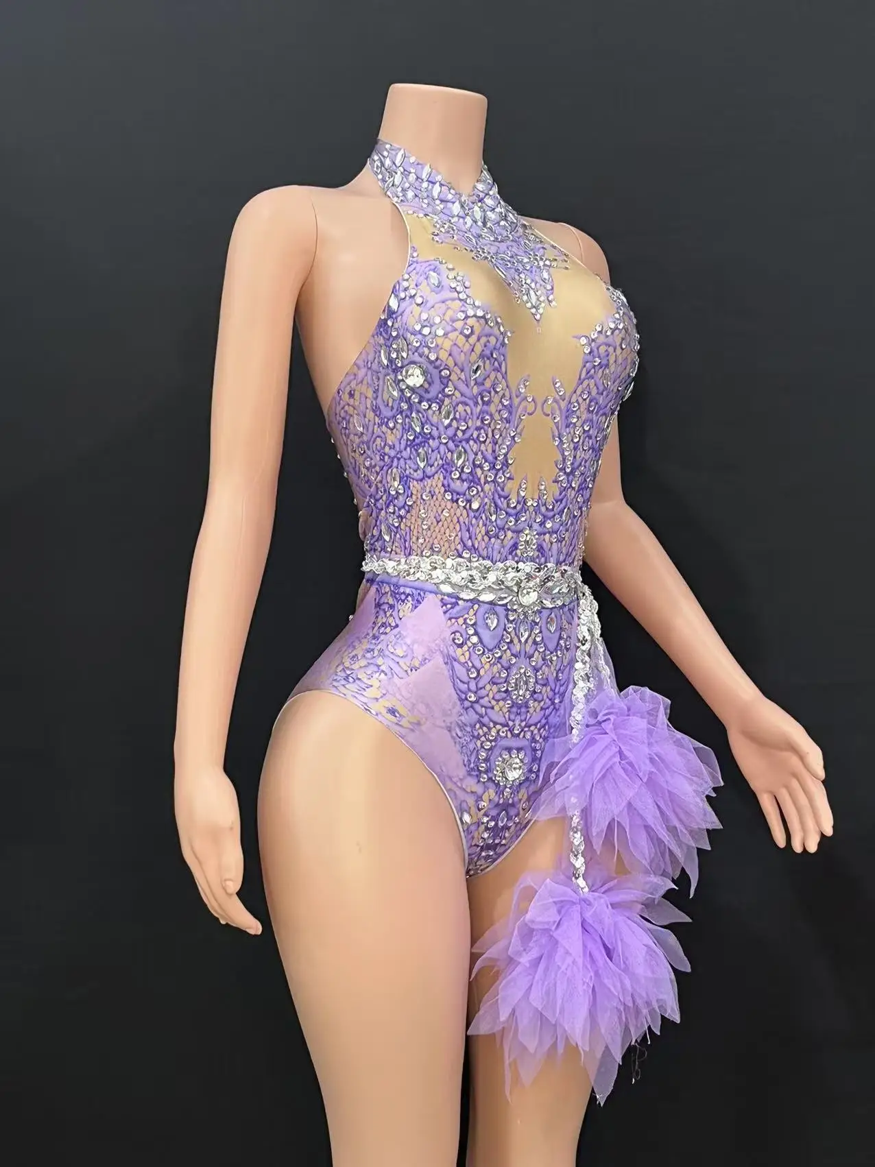 بار ds الكورية النسائية ملهى ليلي الوردي الماس الملتصقة gogo مثير الرقص الساخن التفاعلي Kpop زي مجموعة X003 #4