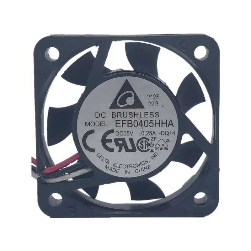 Ventilador de refrigeração pequeno do Delta-EFB0405HHA, 4cm, 40x40x10mm, DC5V, 0.25A, 4010, novo