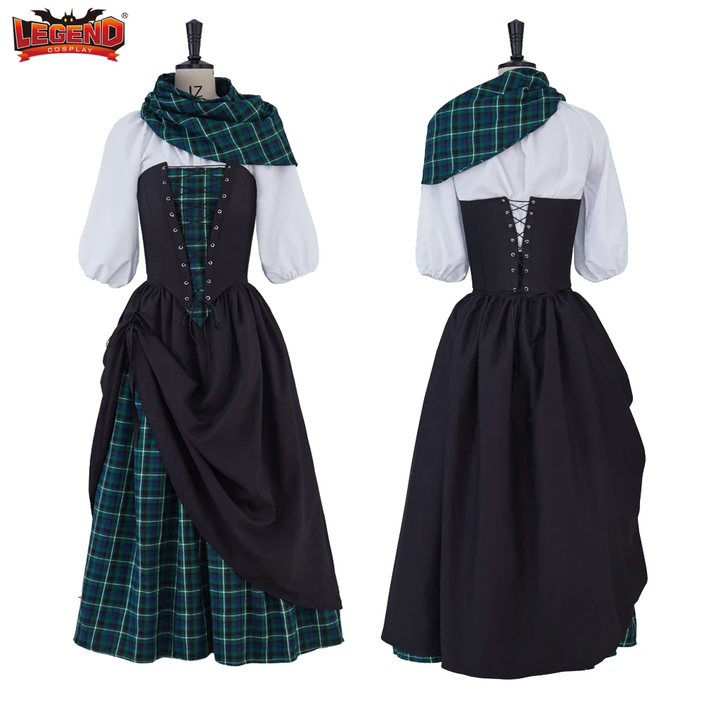

Outlander Cosplay Claire Scottish Highland Claire Fraser Outlander Dress Renaissance Fair Cosplay Costum Scottish Medieval Dress