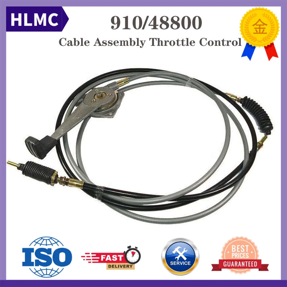 Replacement 910/48800 Throttle Cable Assy With Lever for JCB Backhoe Loader 2CX/3CX/4CX/3CS/4CN Accelerator Parts Spare Parts