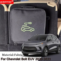 EV Car Charging Cable Storage Carry Bag For Chevrolet Bolt EUV 2020-2022 2023 Charger Plugs Sockets Waterproof Fire Retardant