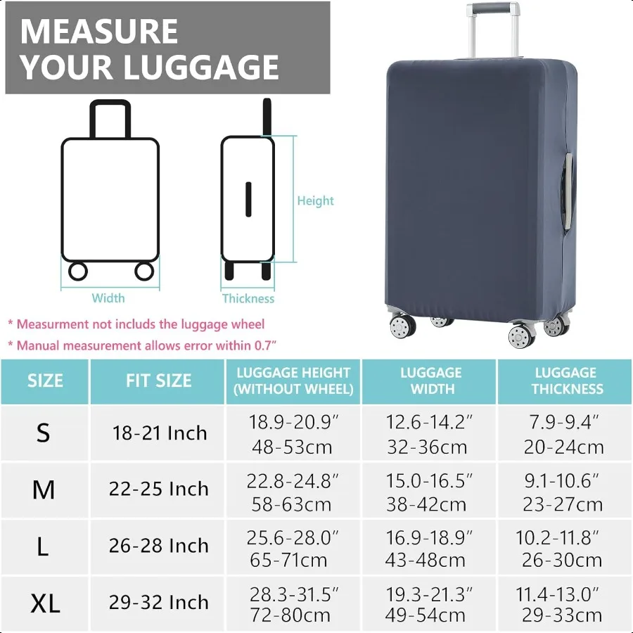 Travelkin Lage Covers For Suitcase Tsa AppdSuitcase Cover Protector Fit 1832 Inch Lage