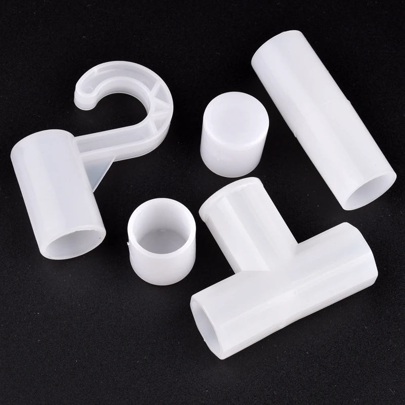 2-20Pcs Two TO Four Way Pipe Joint Plant Support Connector Wardrobe Fittings Shelf DIY Garden Plant Accessories Inner Dia 16mm