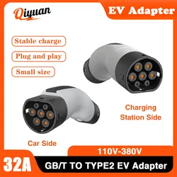 GBT To IEC 62196 Type2 Standard EV Charger Converter Adapter 32A for EVSE Charging GBT to Type 2 EV Charger Adaptor