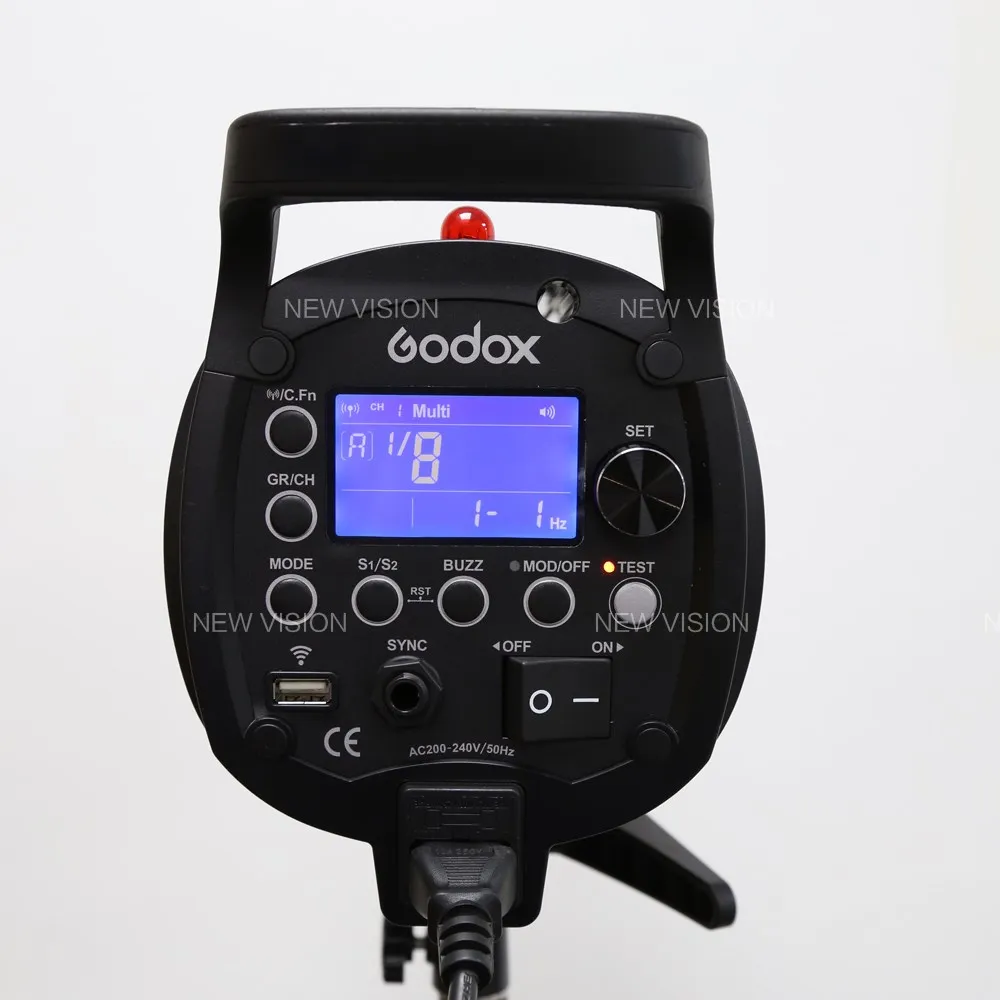 2pcs Godox QT600II GN76 1/8000s High Speed Sync Flash Strobe Light + Built in 2.4G Wirless System + X1 Trigger for Studio Flash
