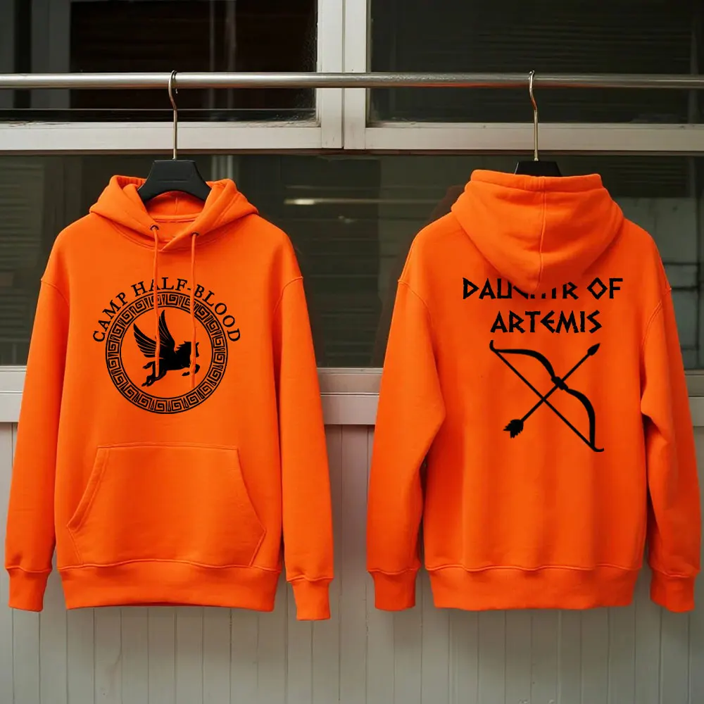 Camp Half Blood Hoodies Fall Winter Half Camp Game Men Women Orange Pullovers Percy Jackson Daughter Halloween Men Sweatshirt