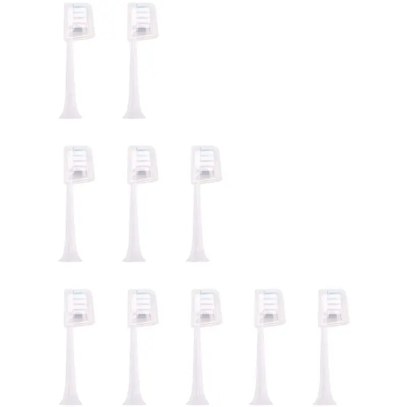 Benchmade Quality 10 PCS For MIJIA T200 MES606 Sonic Electric Toothbrush Sensitive Toothbrush Head Deep Cleaning Type Easy Insta