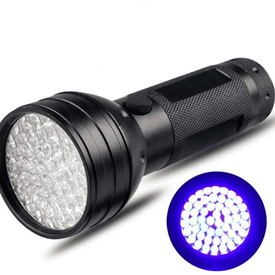 10pcs 51 Led Aluminum Alloy Uv Violet Light For Pet Scorpion Detection Flashlight Fluorescent