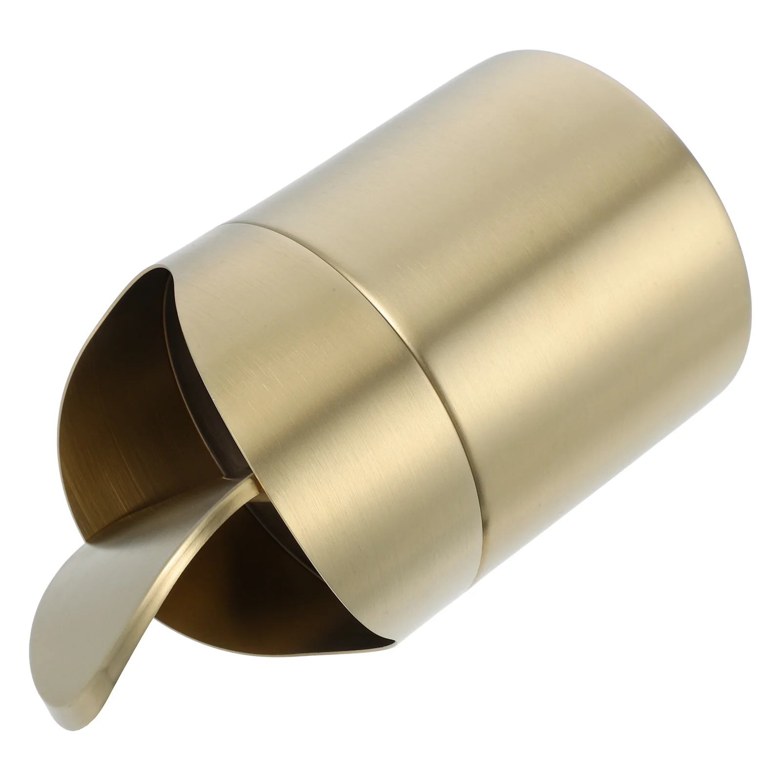 

Stainless Steel Trash Can Mini Metal Garbage Bin With Lid For Desk Office Kitchen Bathroom Countertop Waste Basket Container