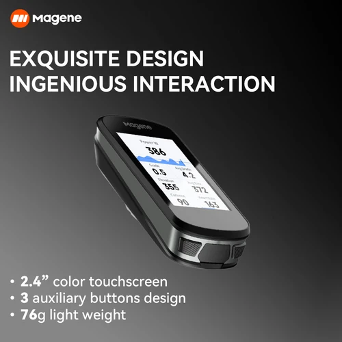 Imagen 2 del producto Magene-ordenador con GPS para bicicleta C506, velocímetro con WiFi, pantalla táctil a Color, odómetro para bicicleta de montaña y carretera, aviso de entrenamiento de ciclismo