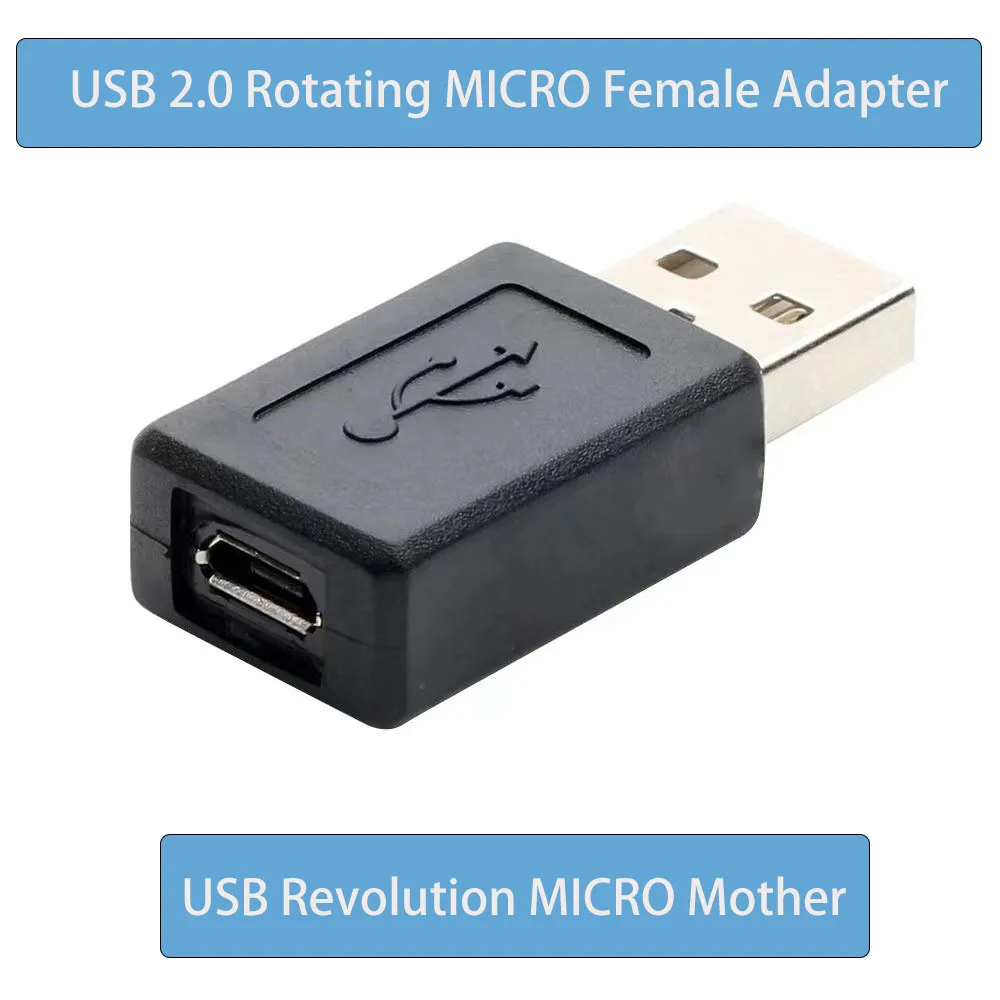 Micro Female To USB Revolution 5p Female Adapter For Converting Phone Data Cable To USB A Male Micro Female