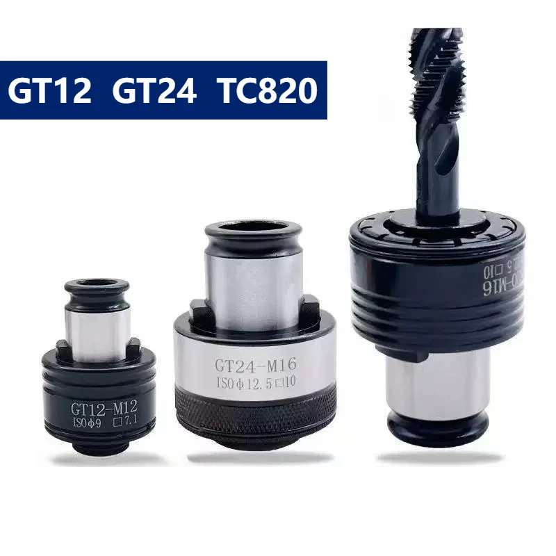 GT12 GT24 TC820 Tapping Collet Chuck M4 M6 M8 M10 M12 M14 M16 M18 M20 Tapping Chuck Telescopic Tool Holder ISO DIN JIS Overload
