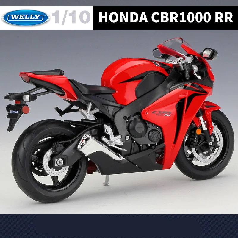 WELLY 1:10 HONDA CBR1000RR Alloy Racing Motorcycle Model Simulation Metal Street Motorcycle Model Collection Childrens Toys Gift