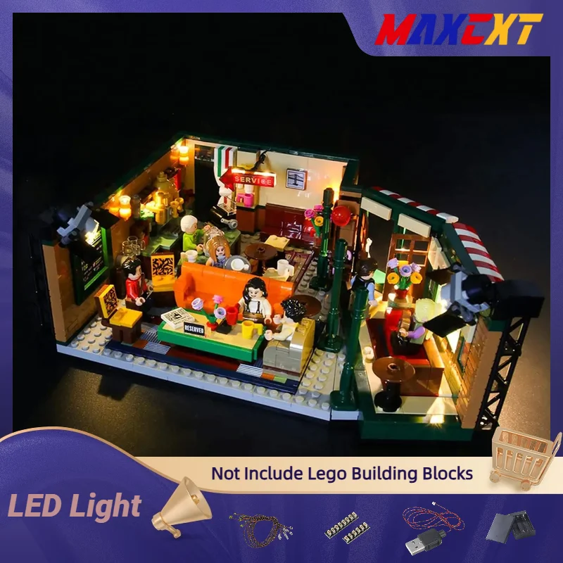 

MAXCXT LED Light for Lego-21319 Ideas Friends Central Perk DIY Decorative Lamp (Not Include Lego Building Blocks Set)