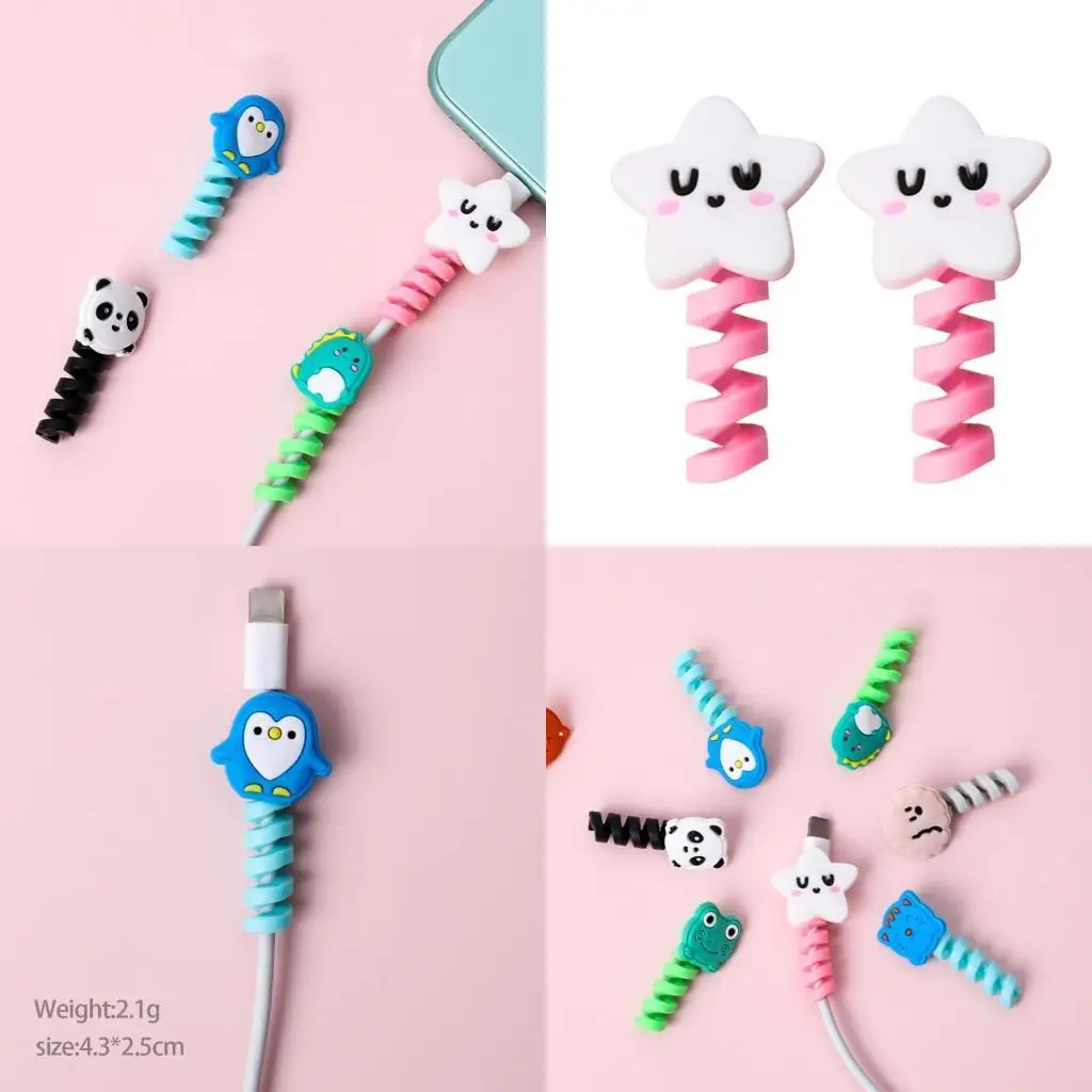 

31BA 2Pcs Phone Protect Accessory Charging Cable Protectors Protectors
