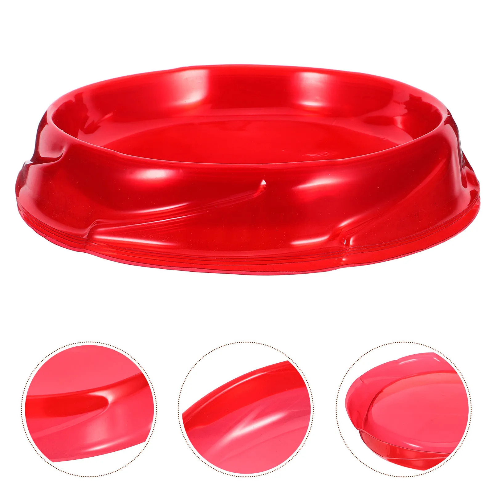 5pcs Gyro Battle Stadium Plastic Gyro Combat Arena Red For Kids Intelligence Recreational Activity Top Accessory