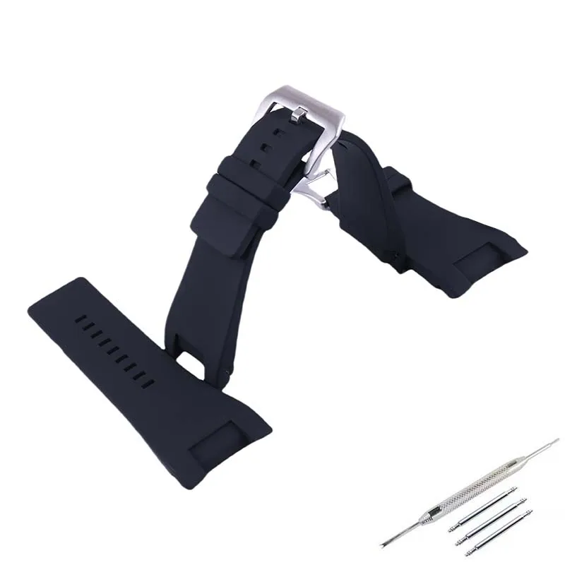 Orologio da uomo in silicone da 32 mm Accessori con fibbia per cinturino compatibile Diesel DZ4246 1273 1216 Bracciale sportivo con cinturino in gomma