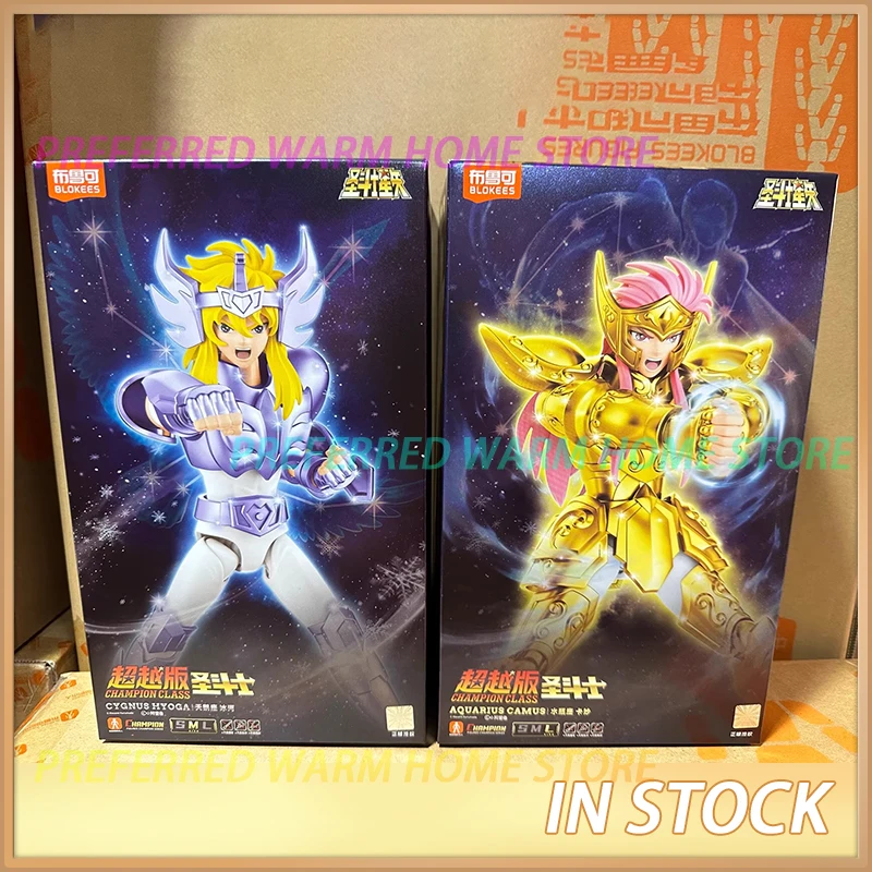Op voorraad BLOKEES Saint Seiya Gold Waterman Camus Cygnus Hyoga Taurus Aldebaran ​ Geassembleerd modelspeelgoed KLASSIEKE KLASSE Gouden Sint