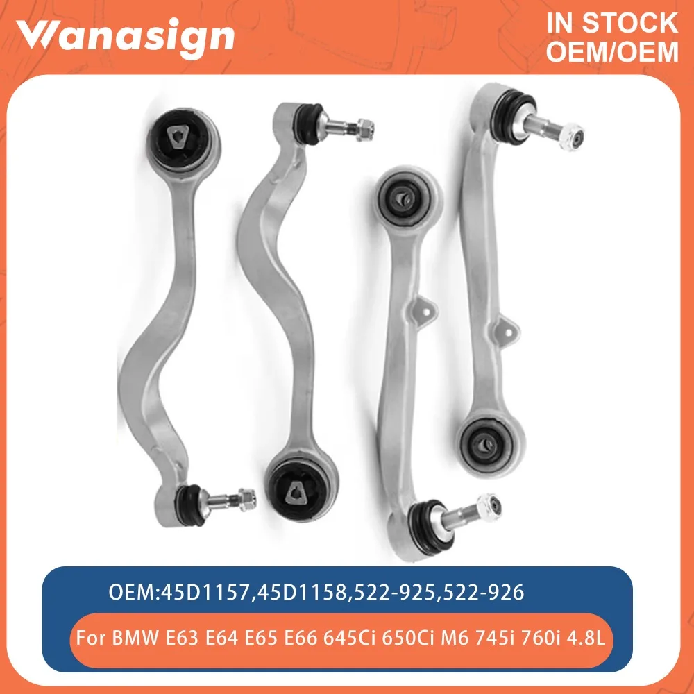 Lower Forward Rearward Control Arm Kit For BMW E63 E64 E65 E66 645Ci 650Ci Mexico 650i M6 745i 760i 760Li 4.8L V8 GAS 06-10