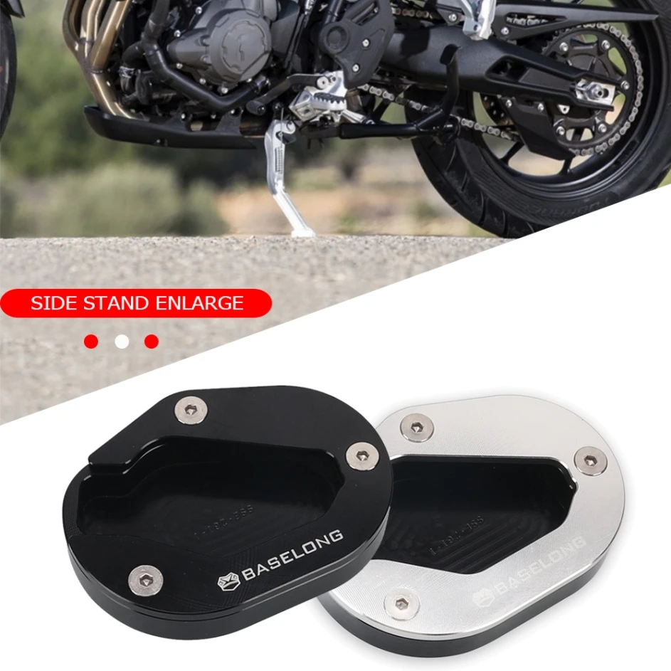 

2024 Kickstand Extension Foot Side Stand Enlarger Plate Pad FOR Tiger 850 Sport TIGER 900 GT 2020-23 TIGER 900 GT ARAGON EDITION