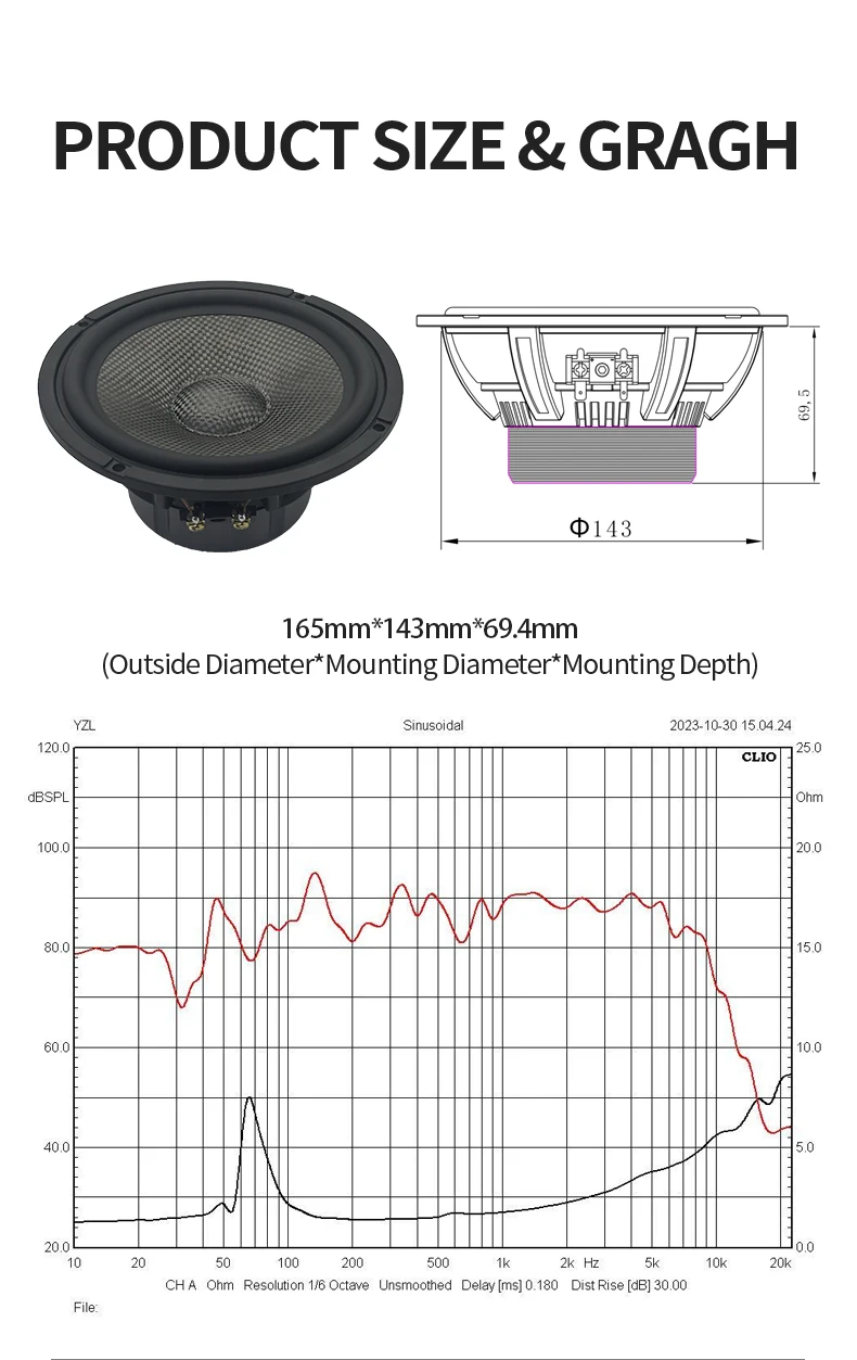 3 Way Component Car Speaker Good Sound Quality 6.5 Inch Coaxial Car Speaker Set Car Speakers Audio System Sound
