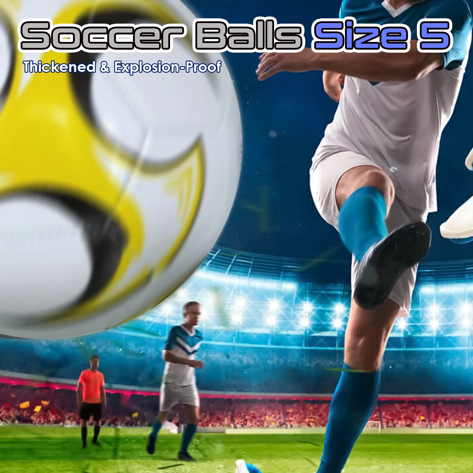 Soccer Balls Official Size 5 whirlwind PVC Professional Training Football Team Training Footy Ball Match Game Football