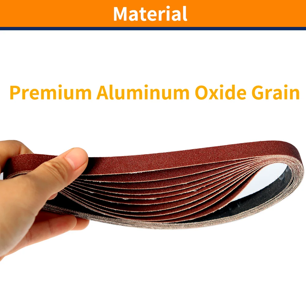 Imagem -03 - Lixas de Lixar 10 mm 13 mm 20 mm 10x330 mm 13x457 mm 20x520 mm Lixadeira de Correia de ar Papel de Polimento Grão 401000