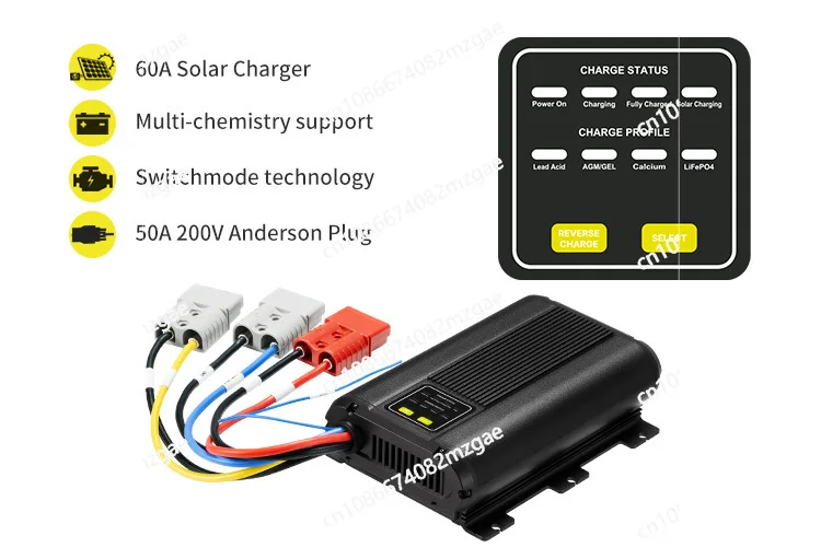 

Зарядное устройство для автомобильных аккумуляторов 12В 60А (DC-DC), подходит для полноприводных автомобилей, автодомов, кемперов, автономной зарядки