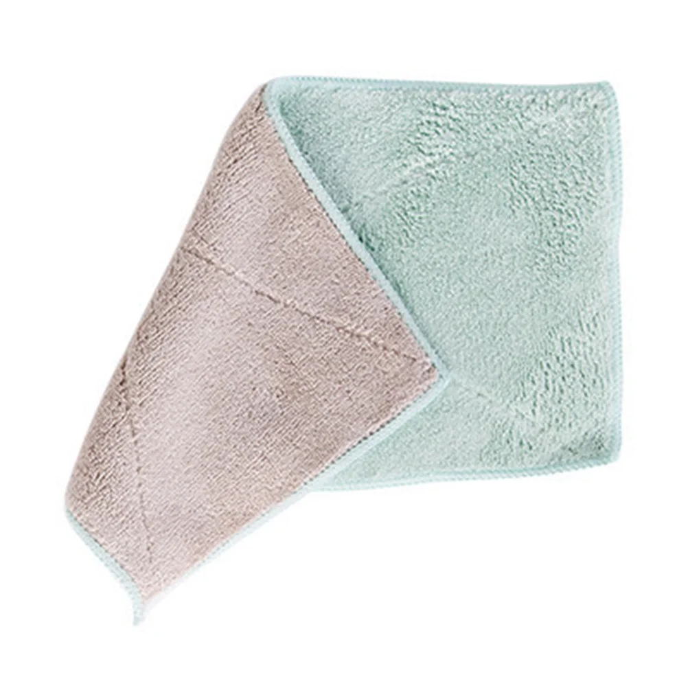 

10Pcs Superfine Fiber Dish Cloth Heavy Duty Kitchen Scrubber for Fast Drying and Liquid Absorption Ideal for Tableware and Sink