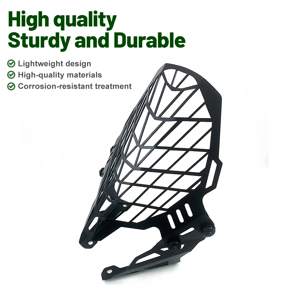 FOR Suzuki DL1000 DL650 Motorcycle Headlight Guard Cover Metal Mesh Protector Black Corrosion-Resistant 2