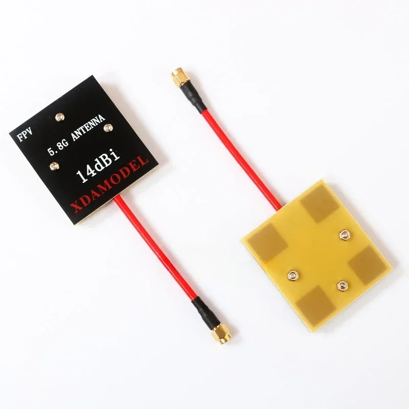 FPV Panel/Patch High Gain 5.8 GHz 14DBi Video/Audio Receiver Antenna for Long Range