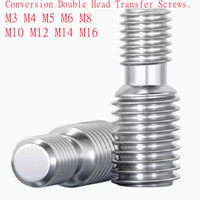 M3 m4 m5 m6 m8 m10 m12 m14 m16 m20 Stainless Steel Adapter screw Conversion Double Head Transfer Screw Bolt