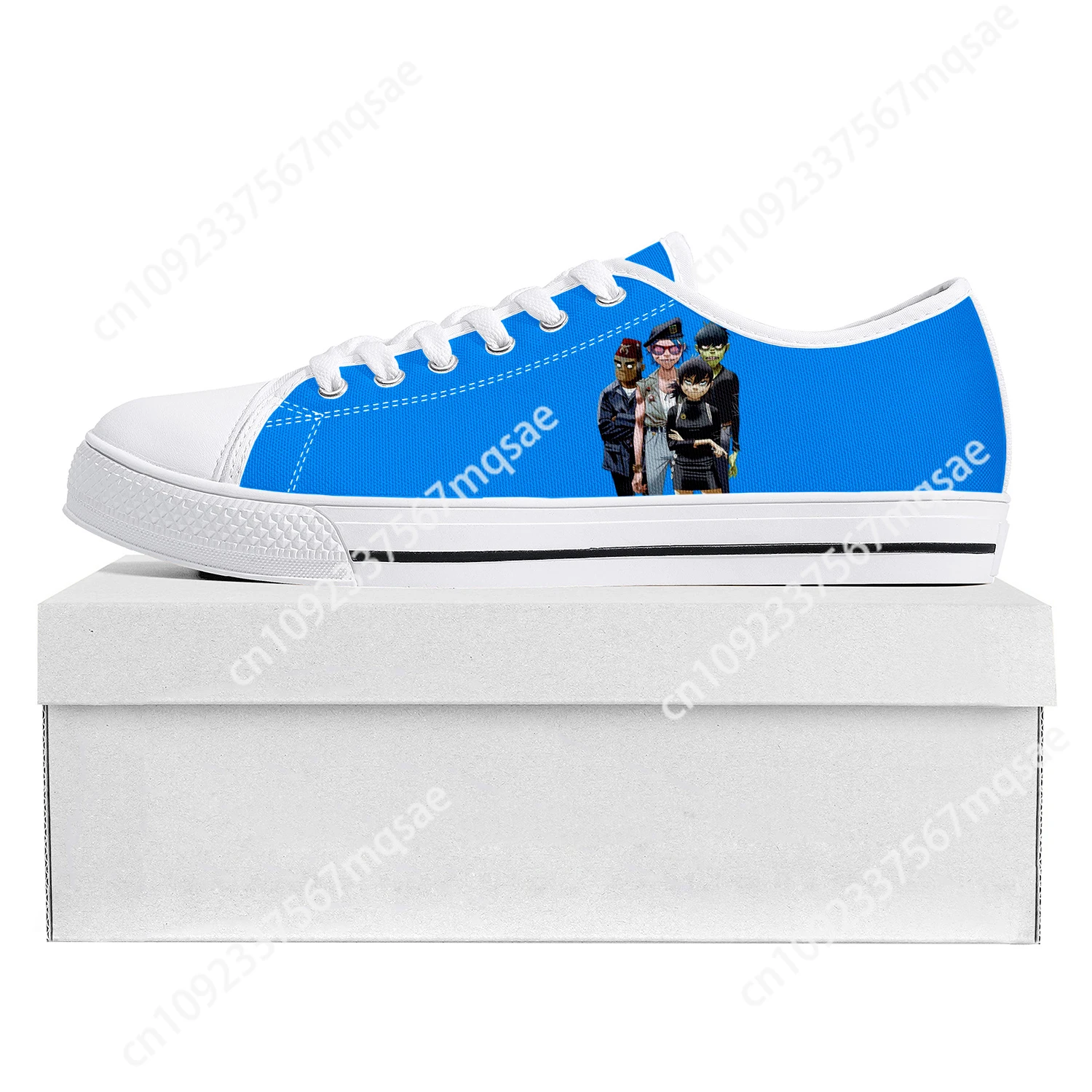 

Gorillaz Virtual Rock Band Fashion Low Top High Quality Sneakers Mens Womens Teenager Canvas Sneaker Couple Shoes Custom Shoe