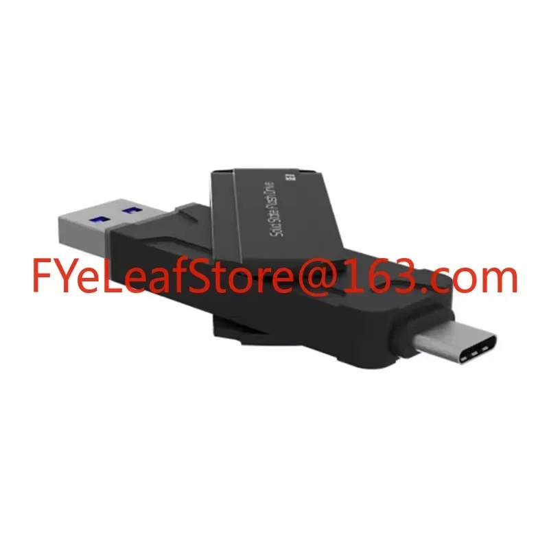 Hot salesSE D Dual Interface 256GB Solid State U Disk TYPE-C Win To Go USB3.1 Metal Rotary Housing