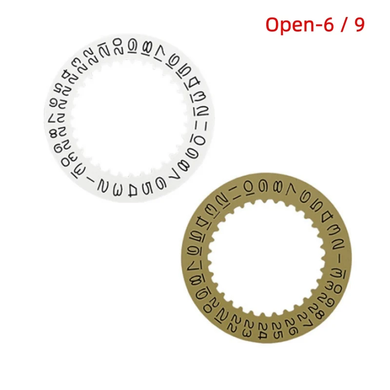 3135 Watch Movement Parts White Gold Vintage Calendar Disc Date Indicator Wheel Disc for 3135 Movement