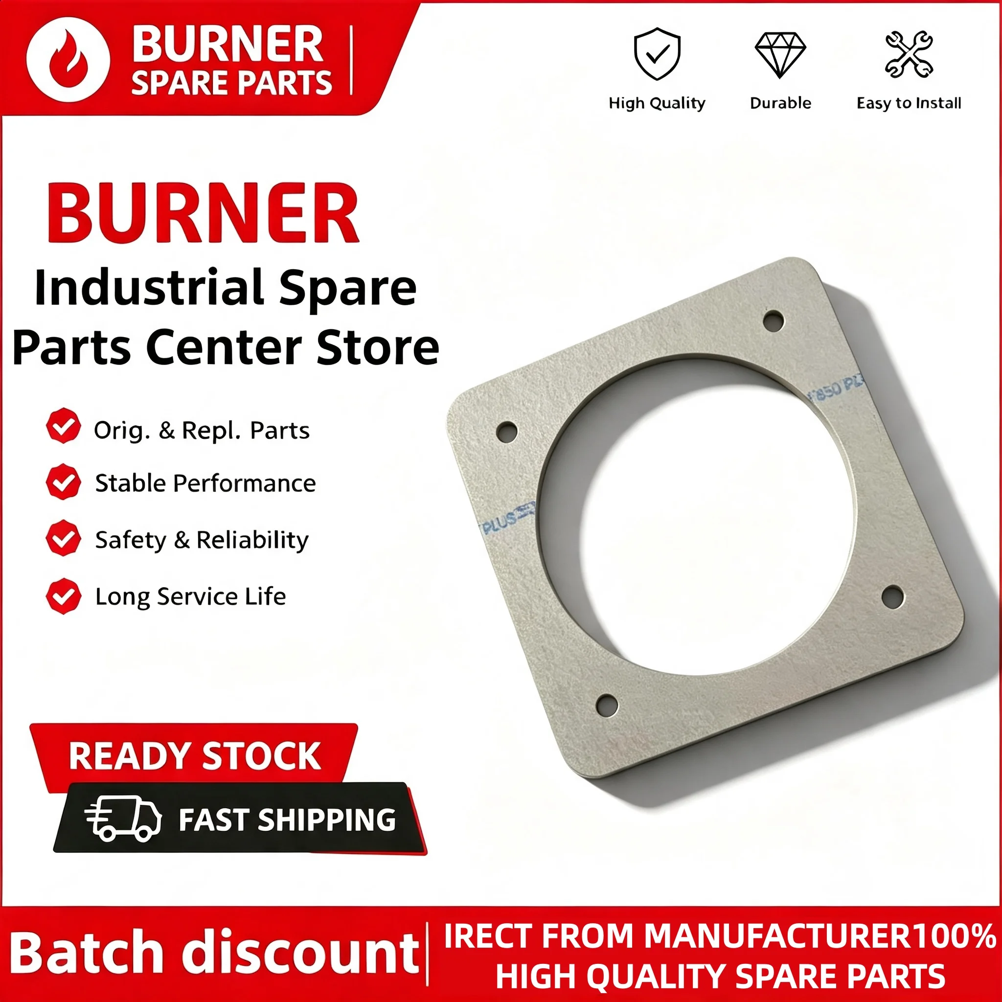 RS Series Asbestos-Free Thermal Insulation Gasket RS34 RS44 RS50 RS70 RS100 RS130 RS150 RS190 Burner Flange Sealing Pad Replacem