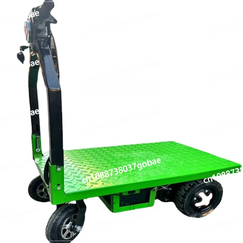 Zc Electric Flat Truck Foldable Trolley Construction Site Elevator Feeding Delivery Handling Pull Tile Trolley