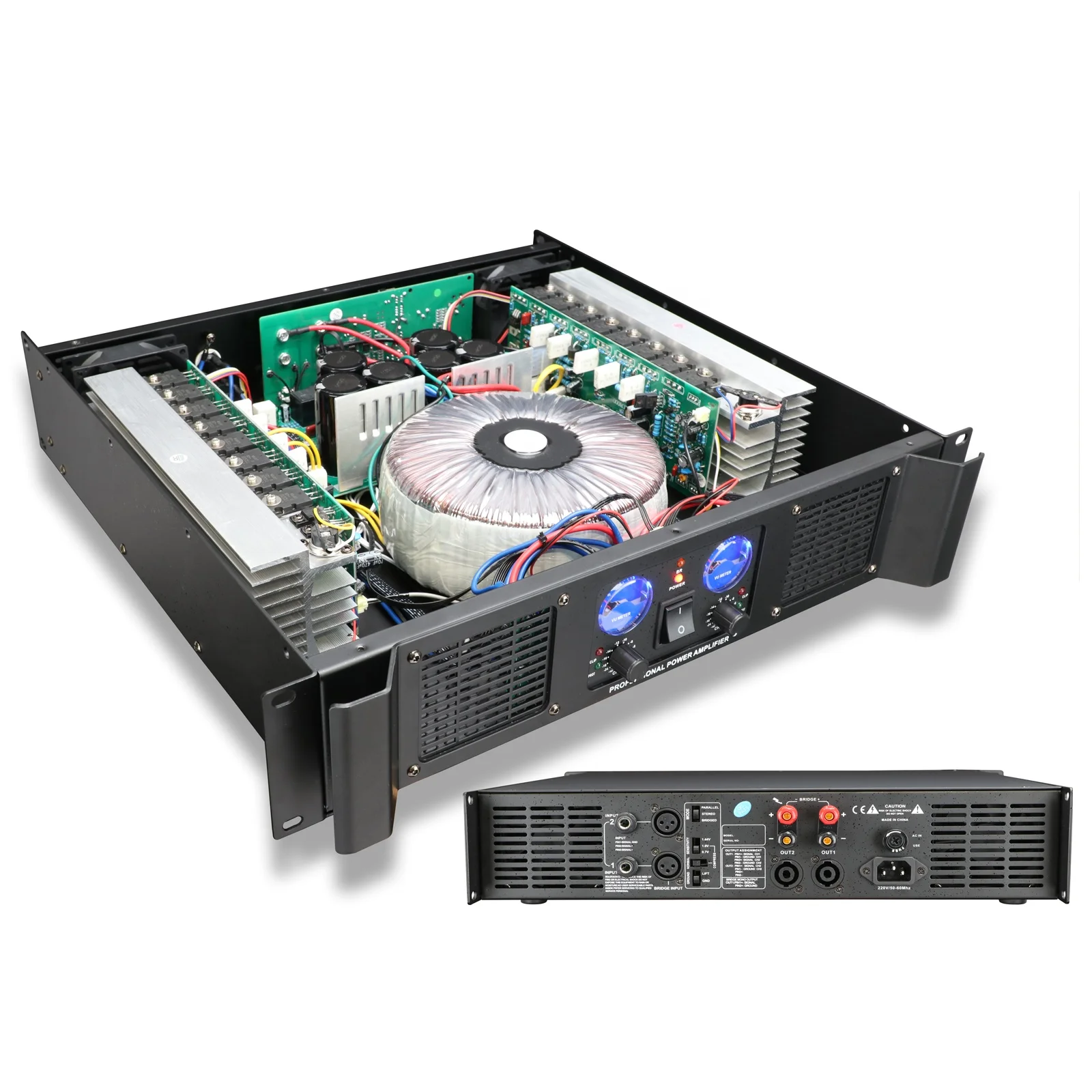 MX4000 Series 2U With compass Two Channel Traditional power amplifier For Performances