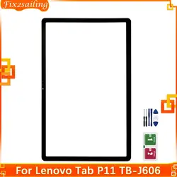 11'' Touch Screen Display For Lenovo Tab P11 TB-J606F TB-J606L TB-J606N J606 Front Glass Outer Touch Glass Screen Replacement