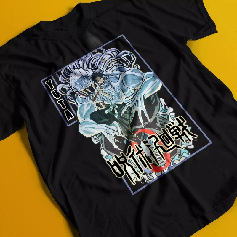 

Футболка Yuta Rika Gojo Satoru Футболка Jujutsu Kaisen Футболка Toji Tee Sukuna Geto Japan Second Dimension Мужская и женская уличная одежда