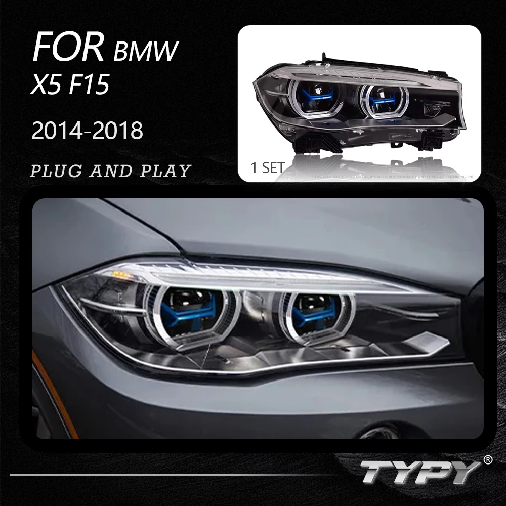 

TYPY Car Headlights For BMW X5 F15 2014-2018 X6 LED Car Lamps Daytime Running Lights Dynamic Turn Signals Car Accessories