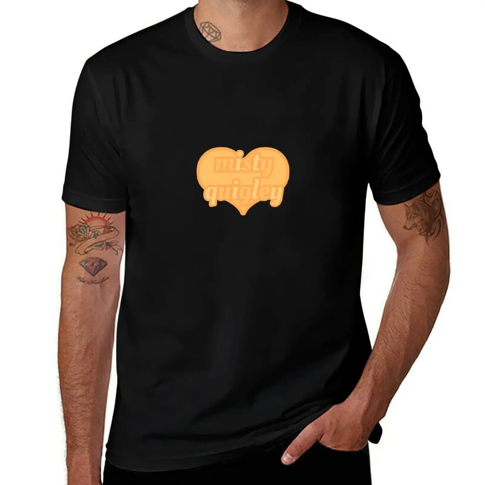 

Misty Quigley Yellowjackets Yellow Heart T-Shirt cheap stuff graphic t shirts oversized blanks vintage t shirt men