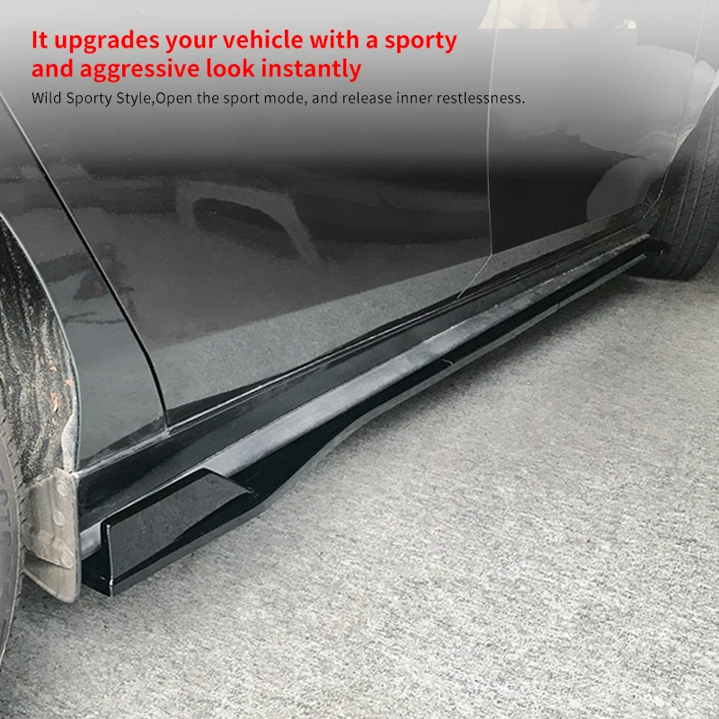 

For Mazda 3 Axela 2020-2021 Car Three-Section Side Skirt Upgrade Blade Side Skirt Small Surrounding Split Spoiler Side Shove