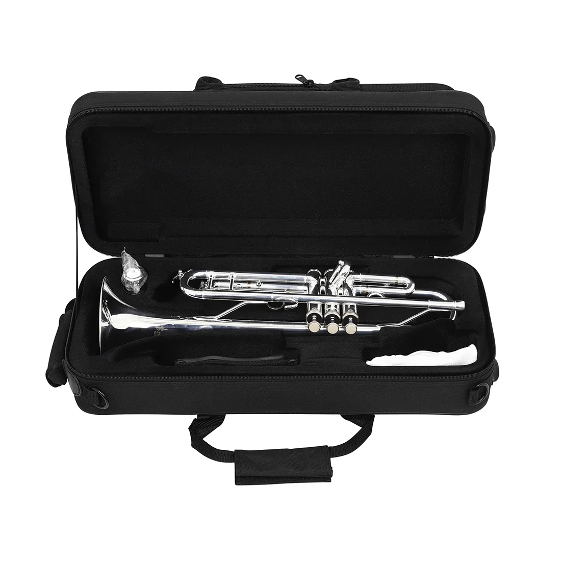 SLADE حقيبة البوق الأسود أكسفورد القماش حافظة البوق مع جيوب جانبية المحمولة البوق حقيبة النحاس أجزاء الأدوات الملحقات #3