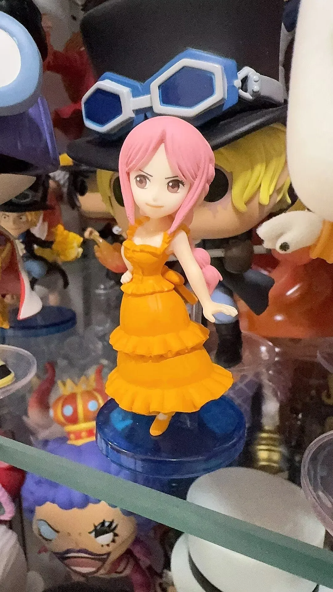 Figuras de acción originales de Bandai Banpresto ONE PIECE WCF World Conference 1 Coby Vivi Rebecca, modelo de juguetes, adornos, regalos