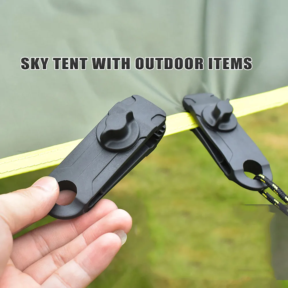 5/10PC Heavy Duty Camping Tarp Clips Clamp Canvas Lock Grip Tent Fasteners Clips Pool Awning Bungee Cord Car Tighten for Outdoor