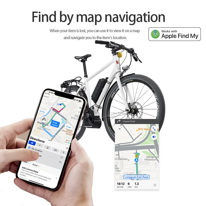 Bicycle taillights with positioning system - Bicycle Finder - Apple Find my only compatible with iOS system