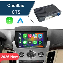 Wireless CarPlay & Android Auto for Cadillac CTS CTS-V 2008-2013, Mirror AirPlay, Plug & Play Add Reverse Camera & Front Camera