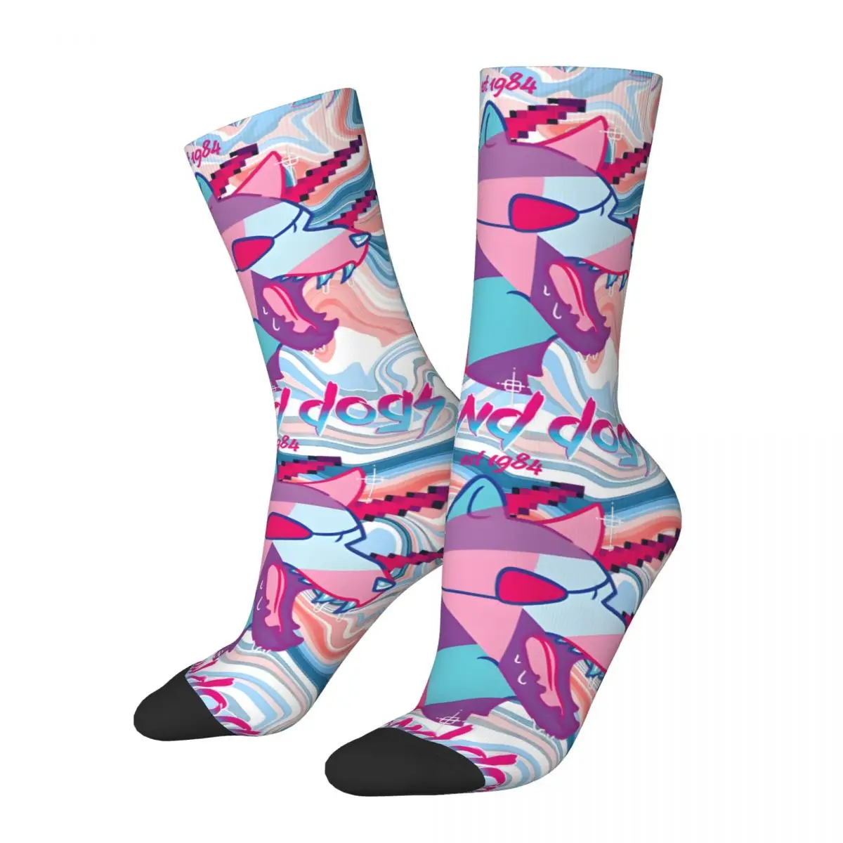 Diamond Dogs Men's Socks Retro Harajuku Diamond Dogs Street Style Novelty Casual Crew Sock